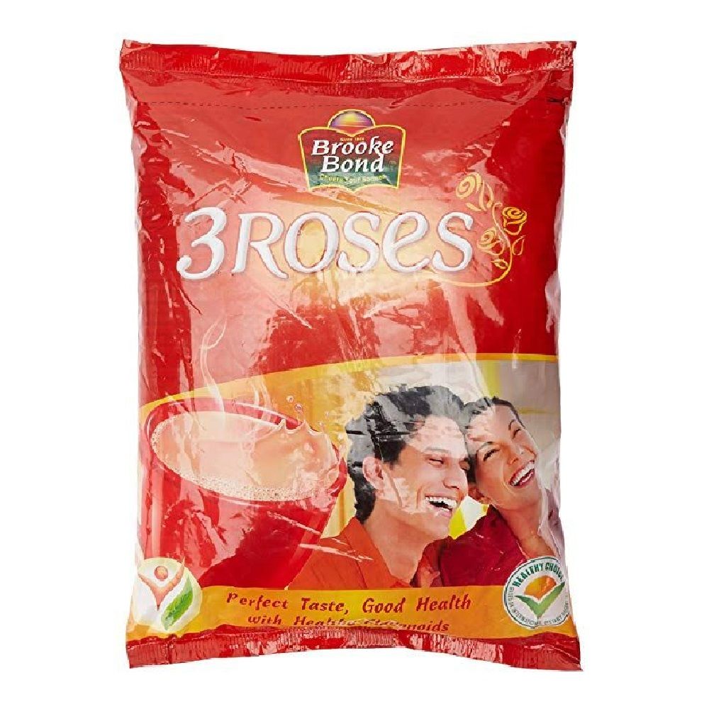 Brooke Bond 3 Roses Dust Tea Pouch, 500g (Set of 2)