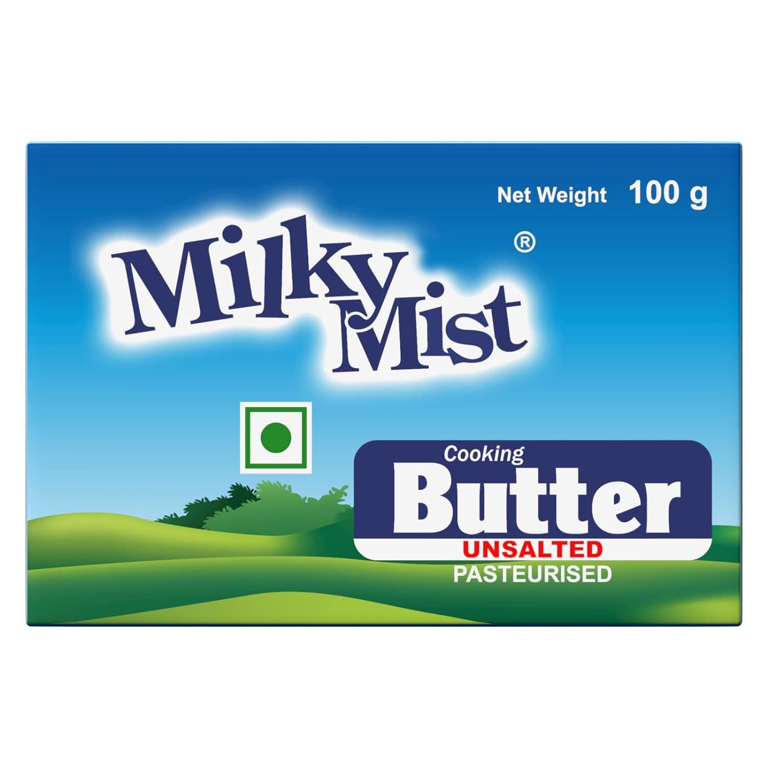 Milky Mist Cooking Butter Carton - Unsalted, 100g