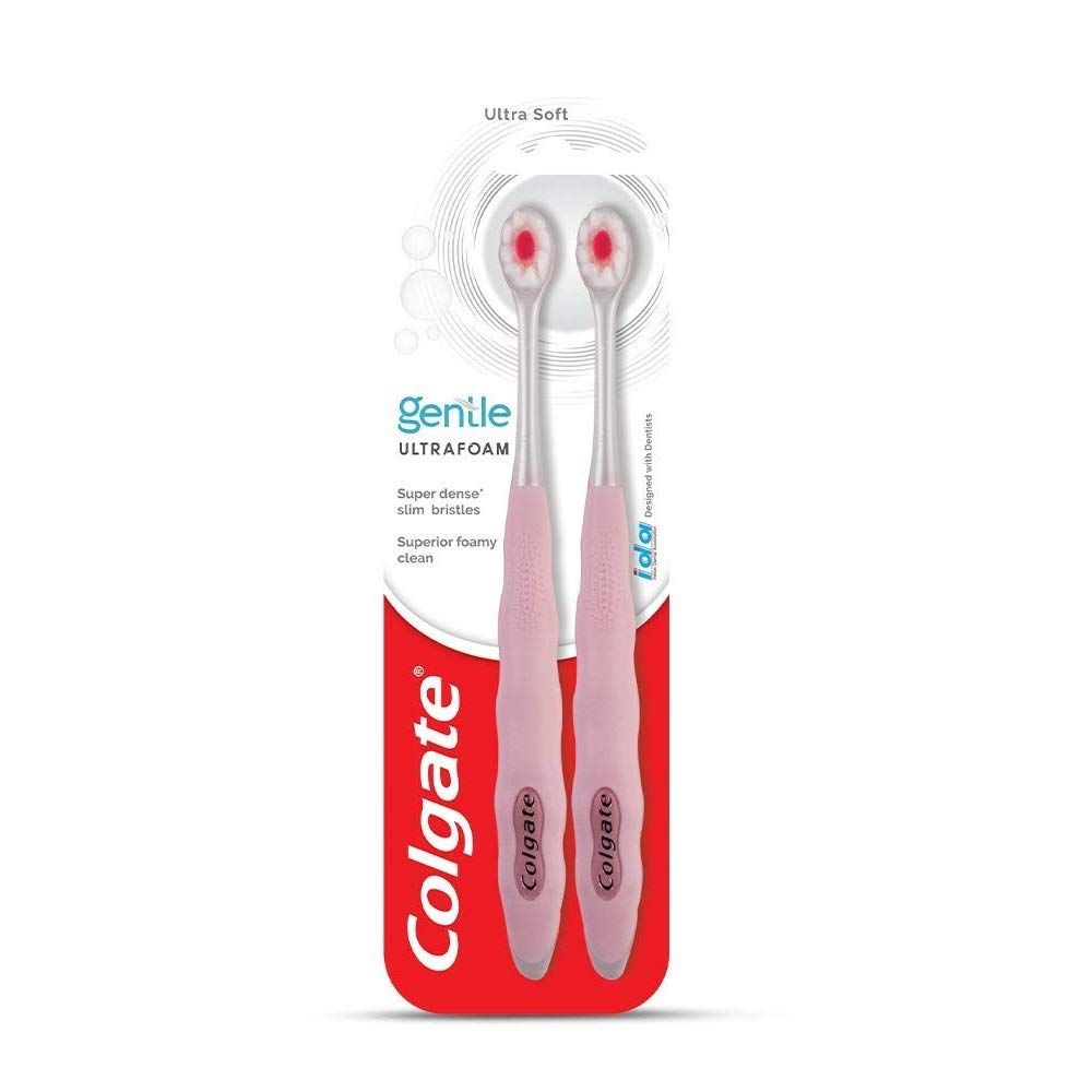 Colgate Gentle Ultra Foam Toothbrush - Ultra Soft, 2pc
