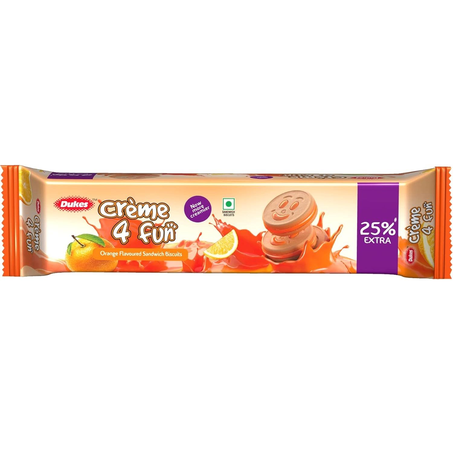Dukes Cream 4 Fun Biscuit - Orange, 145g