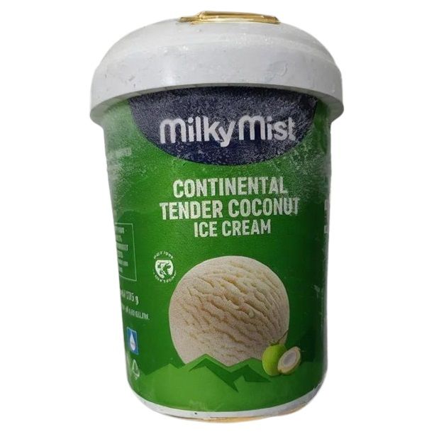 Milky Mist Continental Ice Cream Tub - Tender Coconut, 125ml