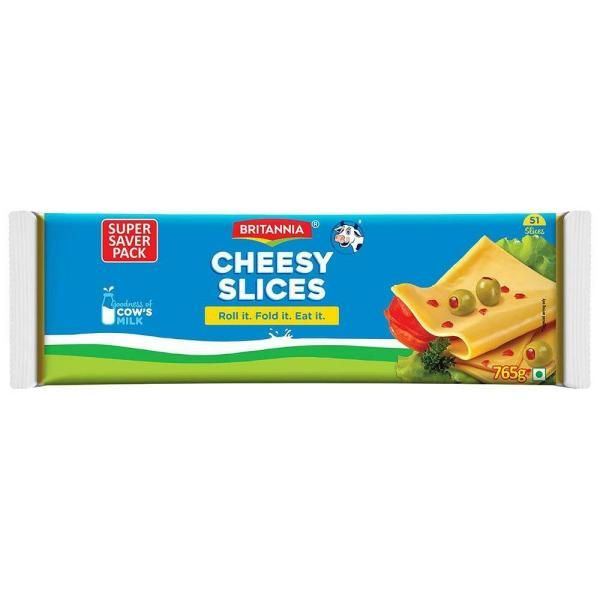 Britannia Processed Cheese Slices, 765g