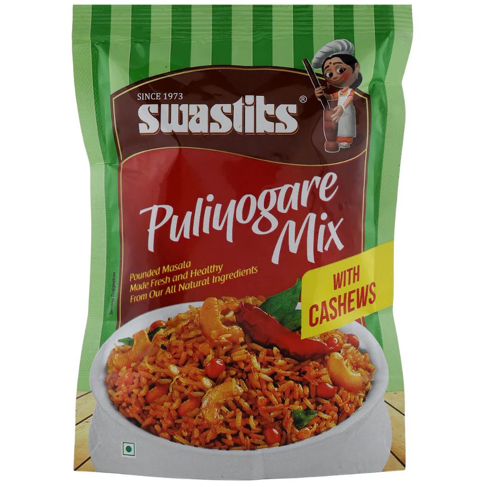 Swastik Instant Puliyogare Powder Mix Pouch, 30g