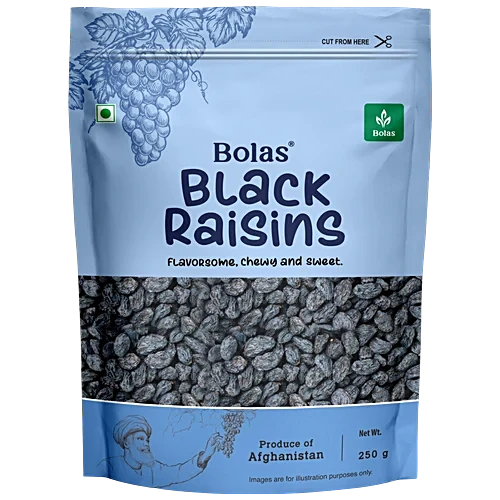 Bolas Royal Dry Fruits Zipper Pouch - Black Raisins, 250g