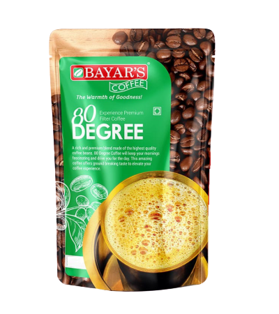Bayar's Filter Coffee Powder Pouch, 500g (80% Coffee 20% Chicory)