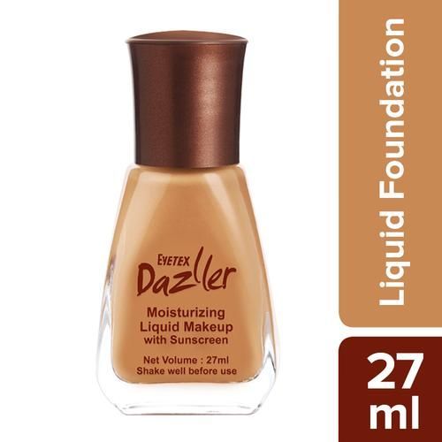 Eyetex Dazller Moisturizing Liquid Makeup Foundation - Soft Caramel R34, 12ml