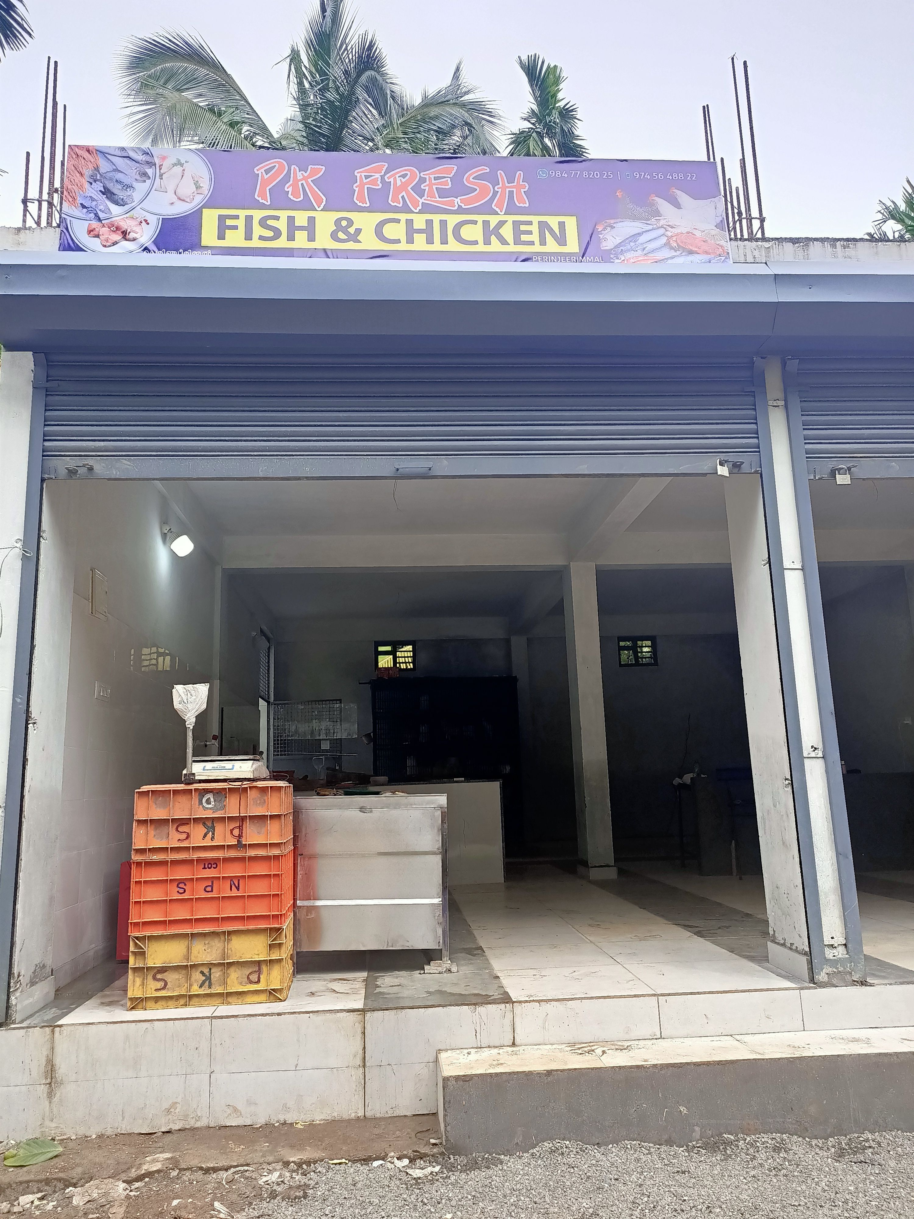Fresh fish and chicken