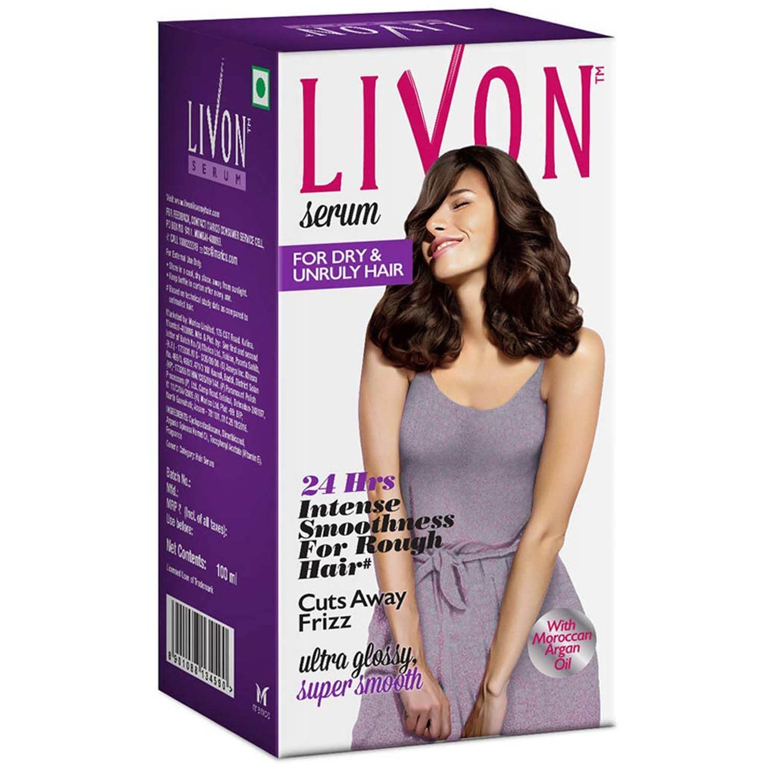 Livon Hair Serum - Dry & Unruly, 100ml (Set of 2)