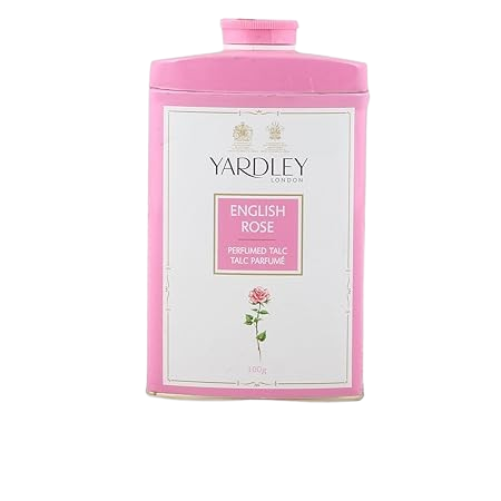 Yardley London Women's Perfumed Talcum Powder - English Rose, 100g