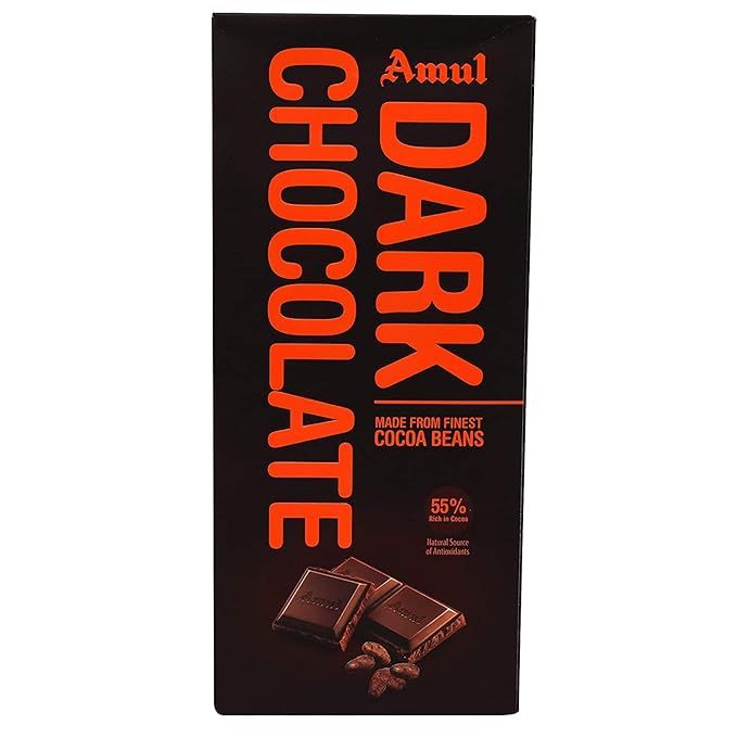 Amul Dark Chocolate - Cocoa Beans, 150g