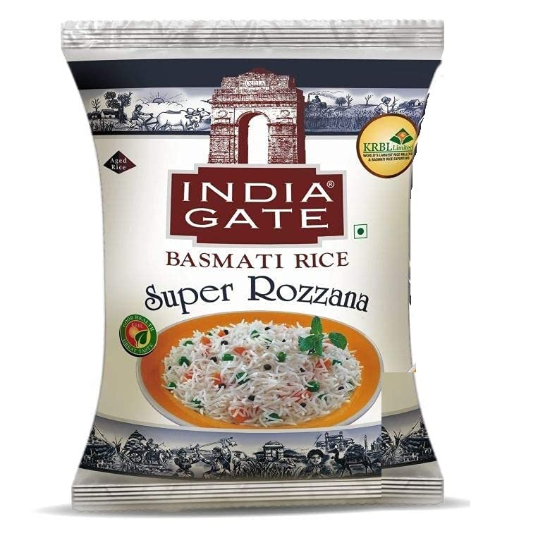 India Gate Basmati Rice Pouch - Super Rozzana, 1kg