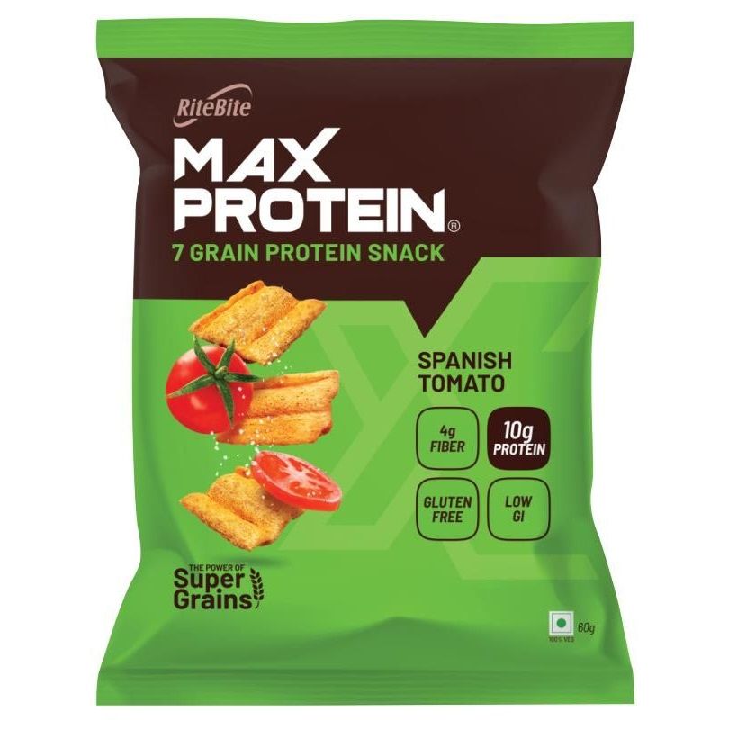 Ritebite Max Protein Chips - Spanish Tomato, 60g