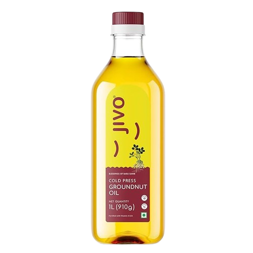 Jivo Cold Pressed Oil Groundnut Oil, 1L