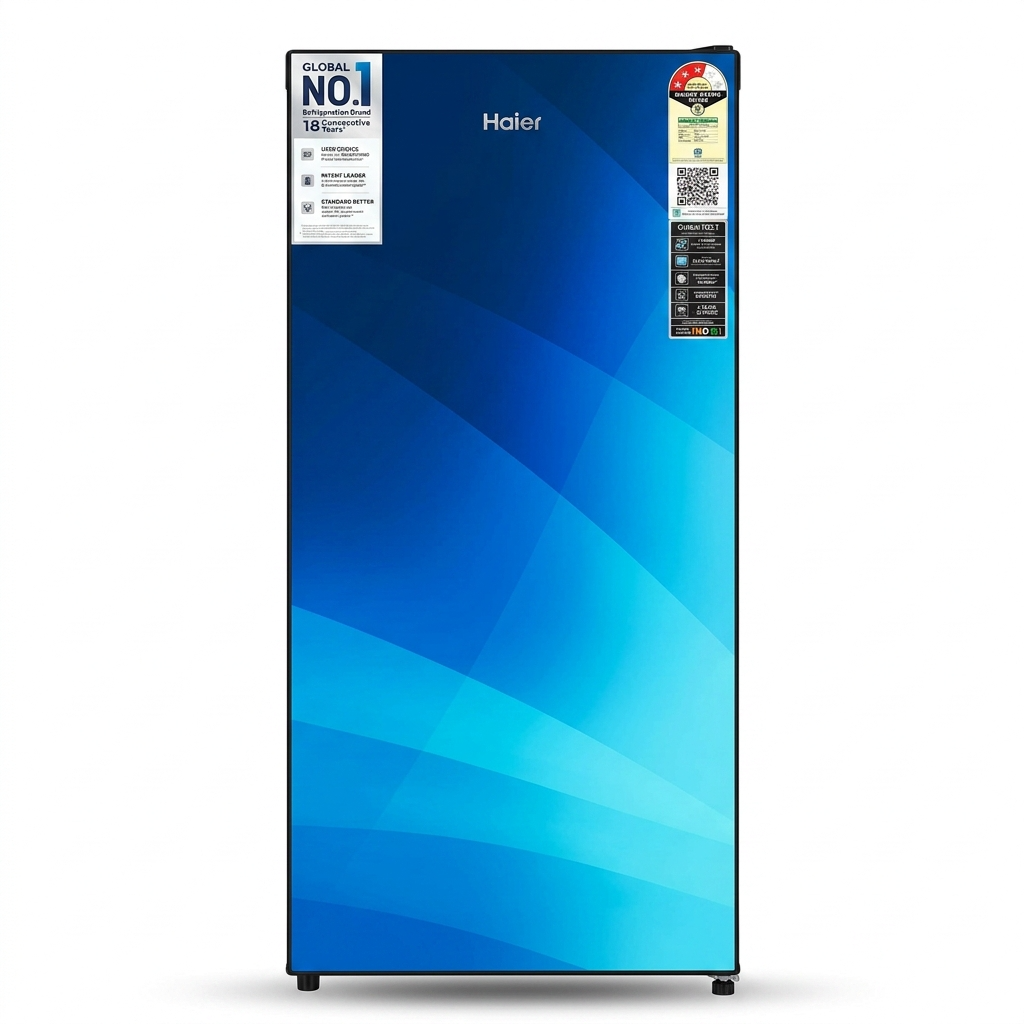 Haier 3 Star Direct Cool Single Door Refrigerator (190L, Blue)