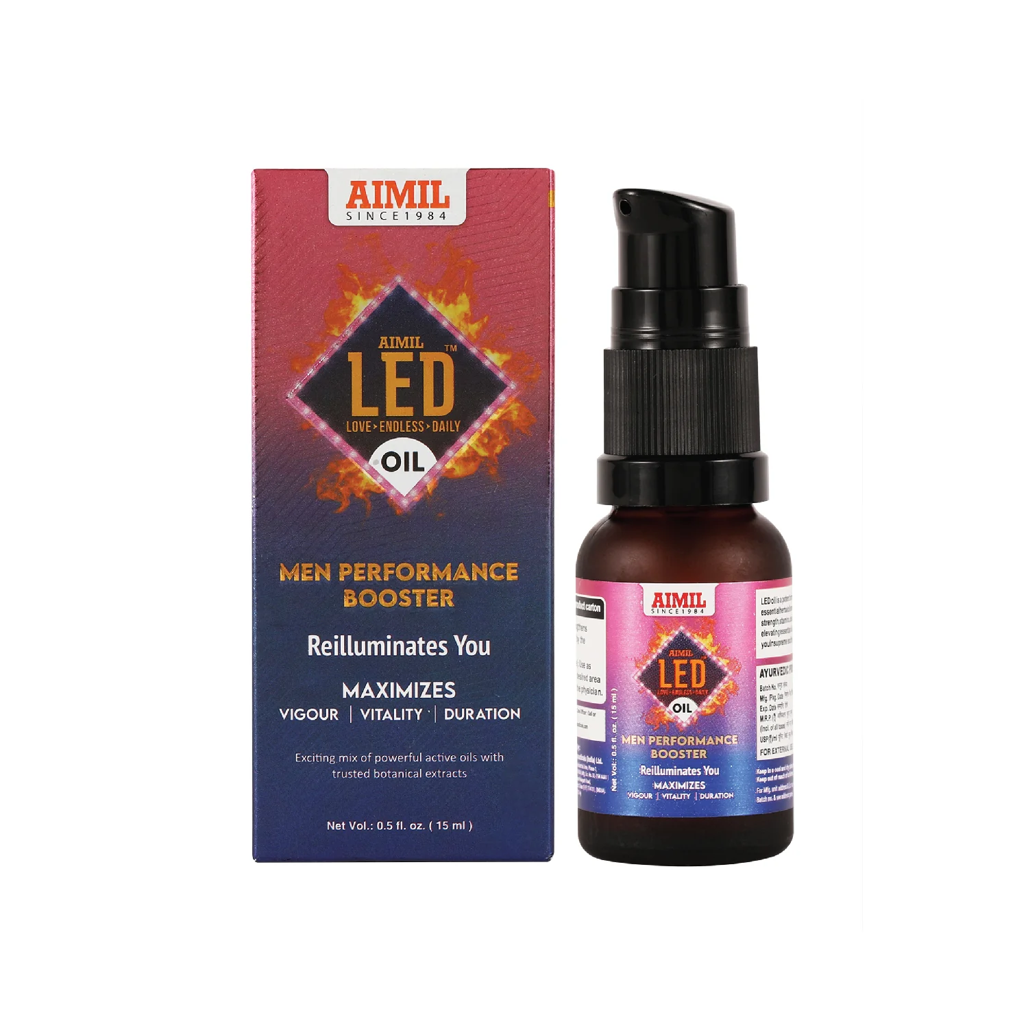 Aimil LED Oil - Men Performance Booster, 15ml