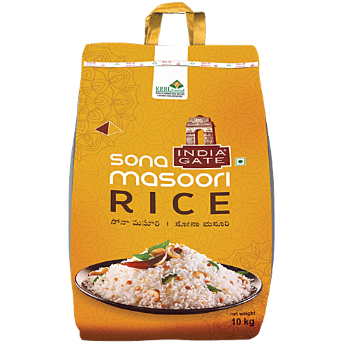 India Gate Sona Masoori Rice, 10kg
