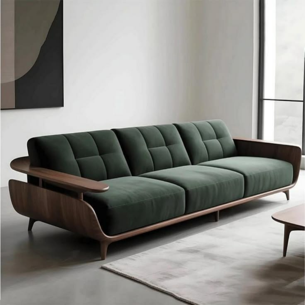 Sofa Set (3 Seater, Green)