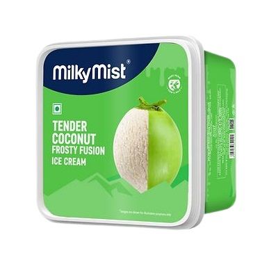 Milky Mist Frosty Fusion Ice Cream Square Tub - Tender Coconut, 1L