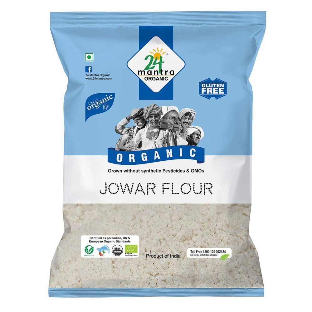 24 Mantra Organic Jowar Flour, 500g