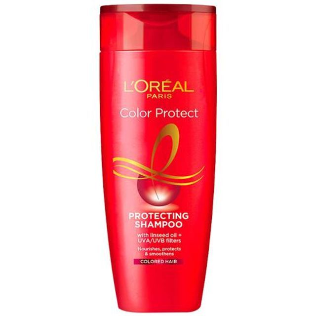 Loreal Paris Colour Protect Shampoo - Linseed Oil + Uva/Uvb Filters, 180ml