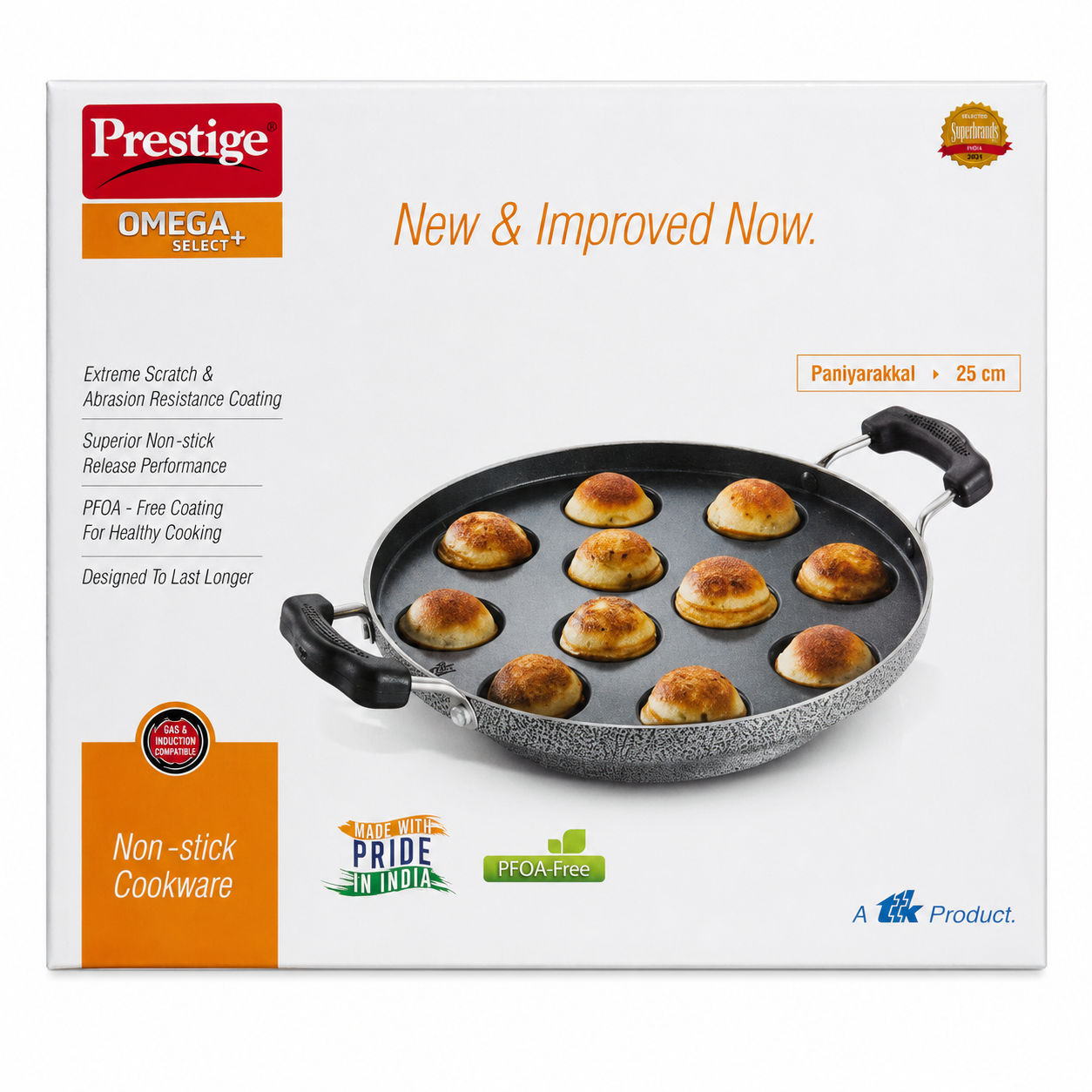 Prestige | Omega Select Plus | Paniyarakkal Aluminium Non-Stick (25cm)