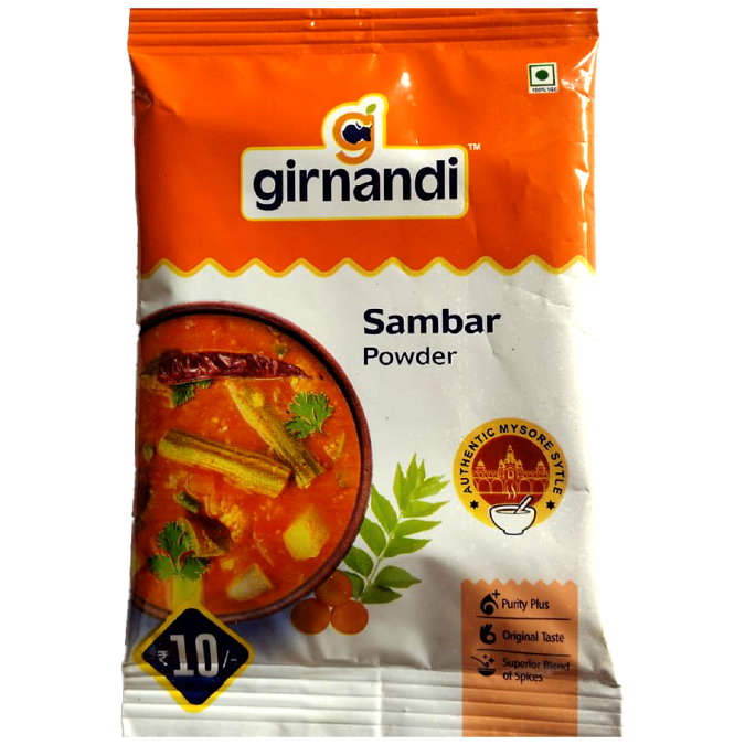 Girnandi Sambar Powder Pouch, 15g
