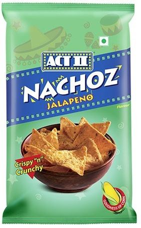 ACT II Nachoz Chips - Jalapeno, 50g