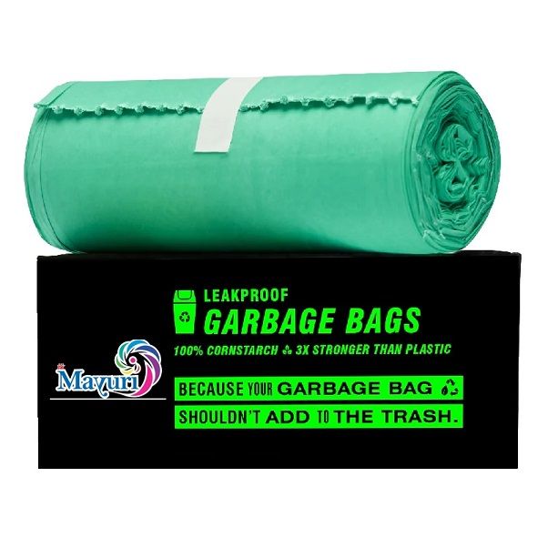Mayuri Oxo Biodegradable Garbage Bags - Large, 24cm X 32cm (7003)