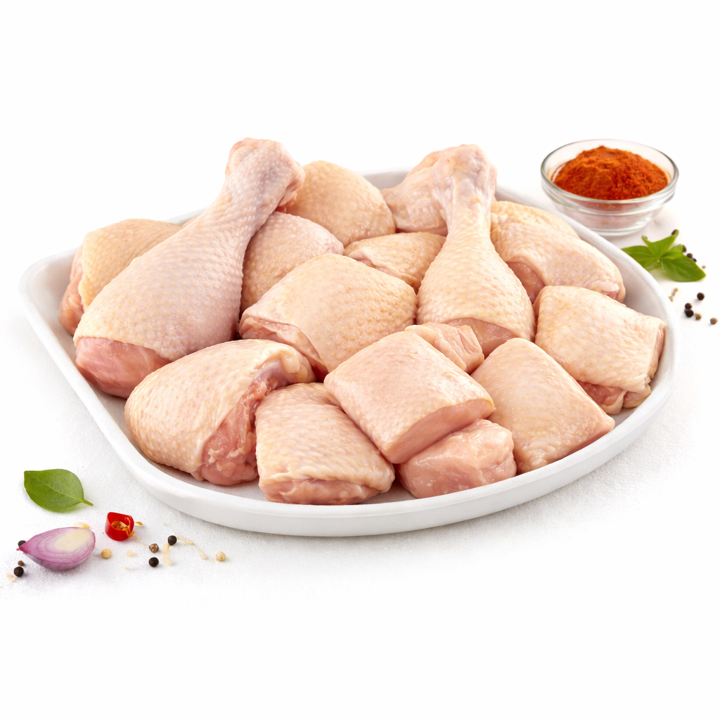Fresh Chicken Pieces - With Skin, 500g