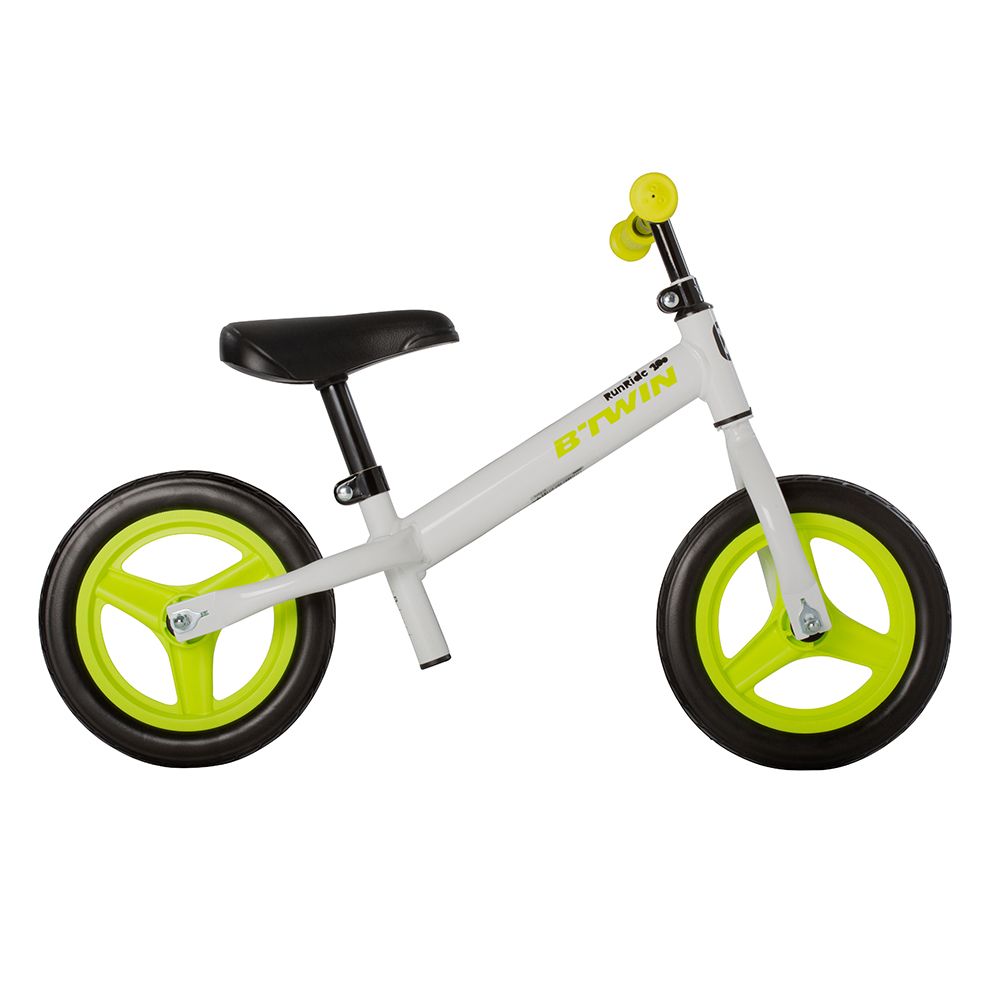 Btwin Runride 100 Kids Balance Bike - White (10 Inch)
