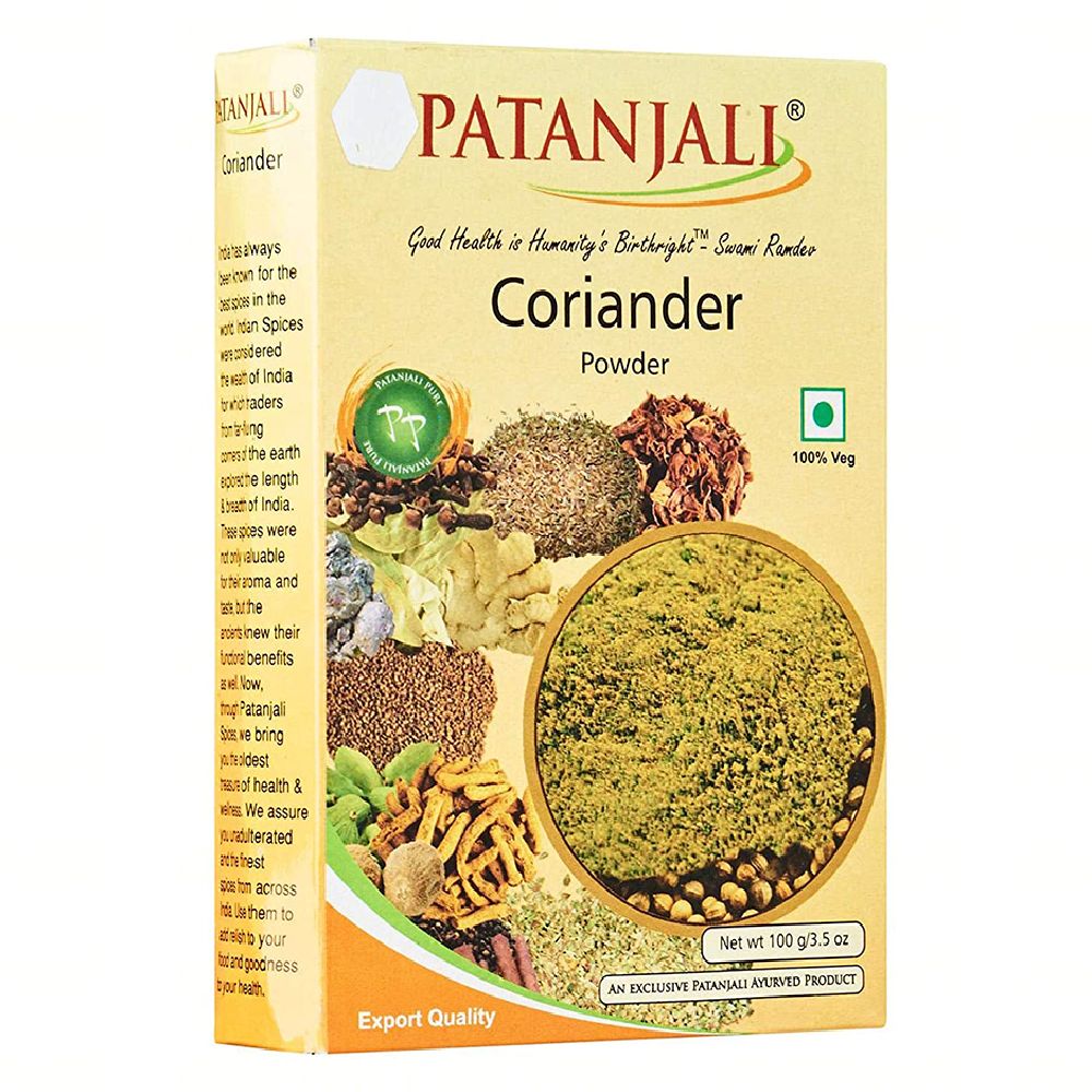 Patanjali Coriander Powder Carton, 100g