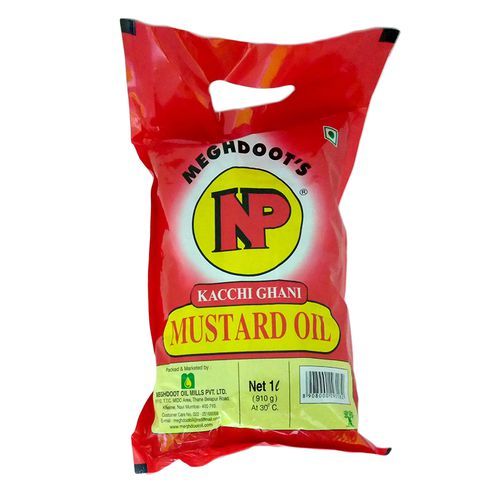 NP Kacchi Ghani Mustard Oil Pouch, 1L