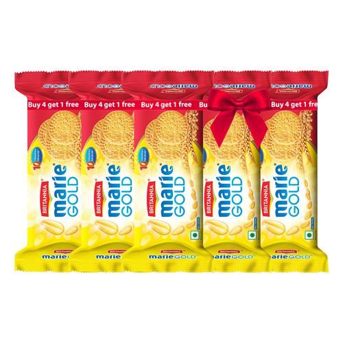 Britannia Marie Gold Biscuit, 117g (Set of 5)