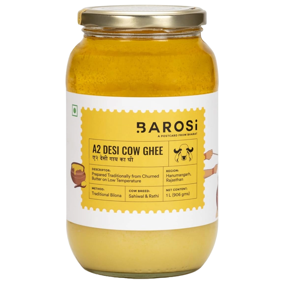 Barosi A2 Desi Cow Ghee, 1L