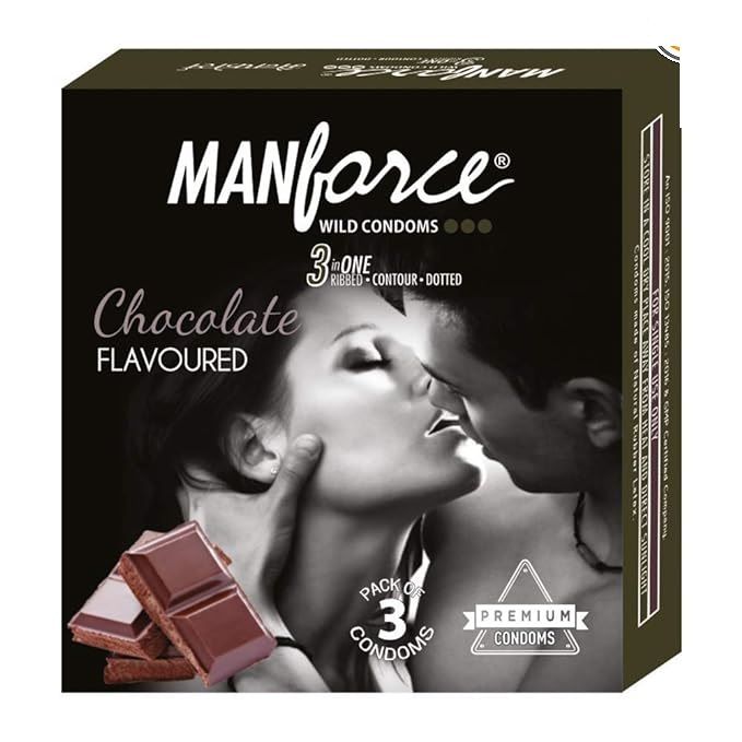 Manforce Xotic Condoms - Chocolate, 3pcs