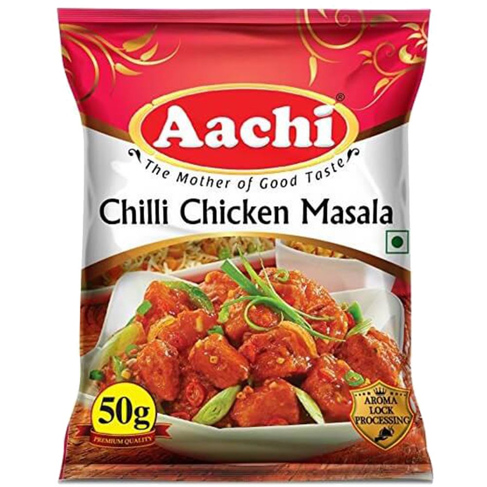 Aachi Chilli Chicken Masala Powder Pouch, 50g