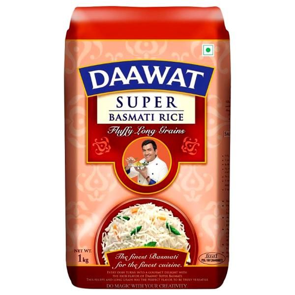 Daawat Super Basmati Rice Pouch, 1kg