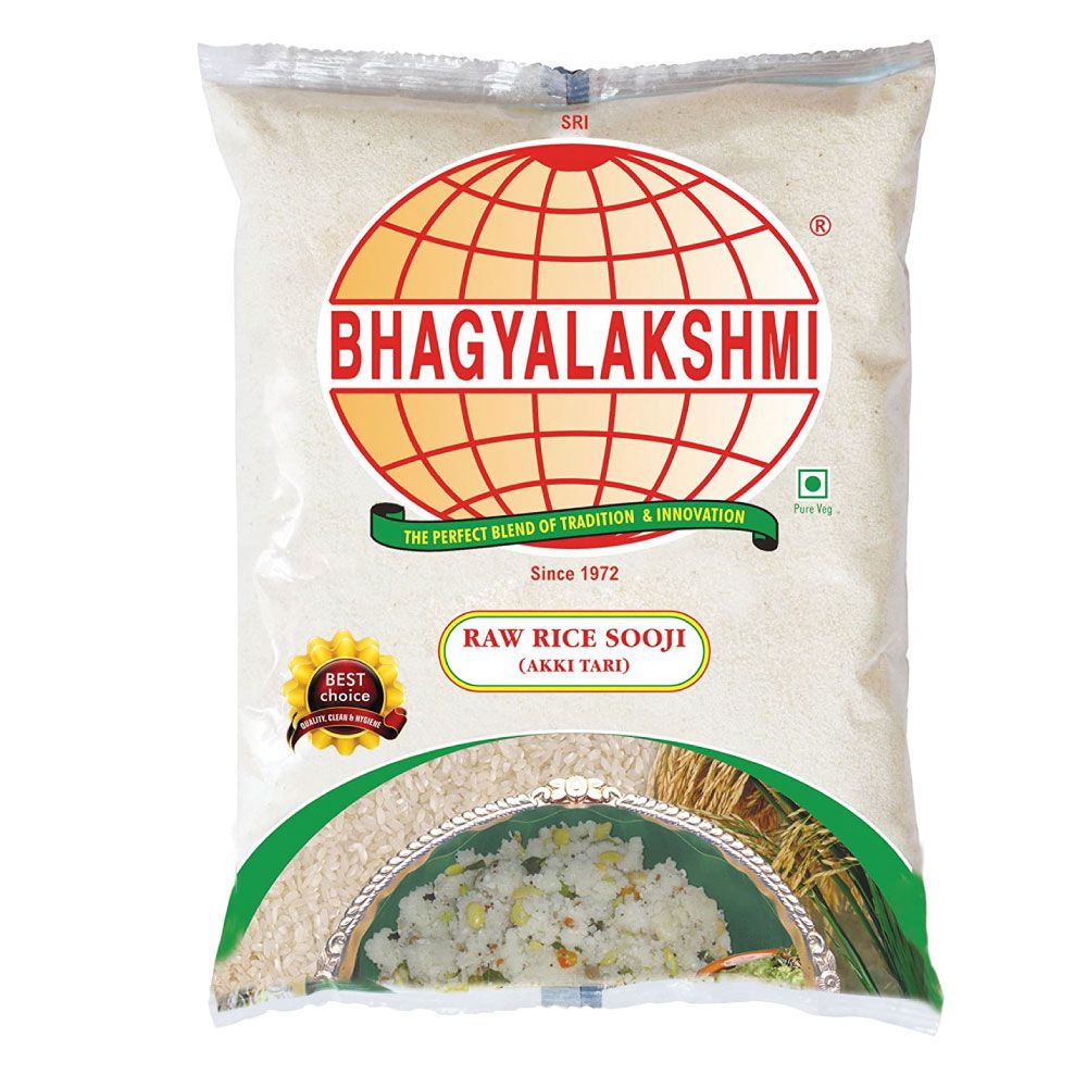 Bhagyalakshmi Raw Rice Sooji, 500g