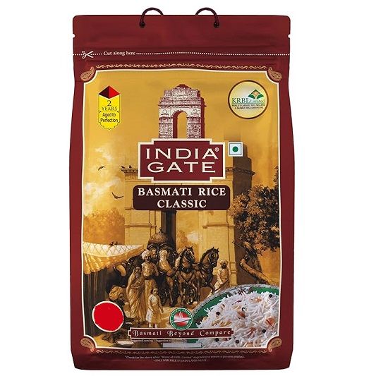 India Gate Basmati Rice Bag - Classic, 10kg