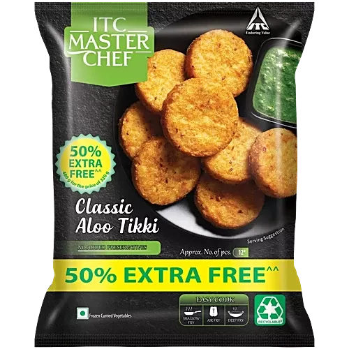 ITC Master Chef Classic Aloo Tikki, 320g + 160g Free