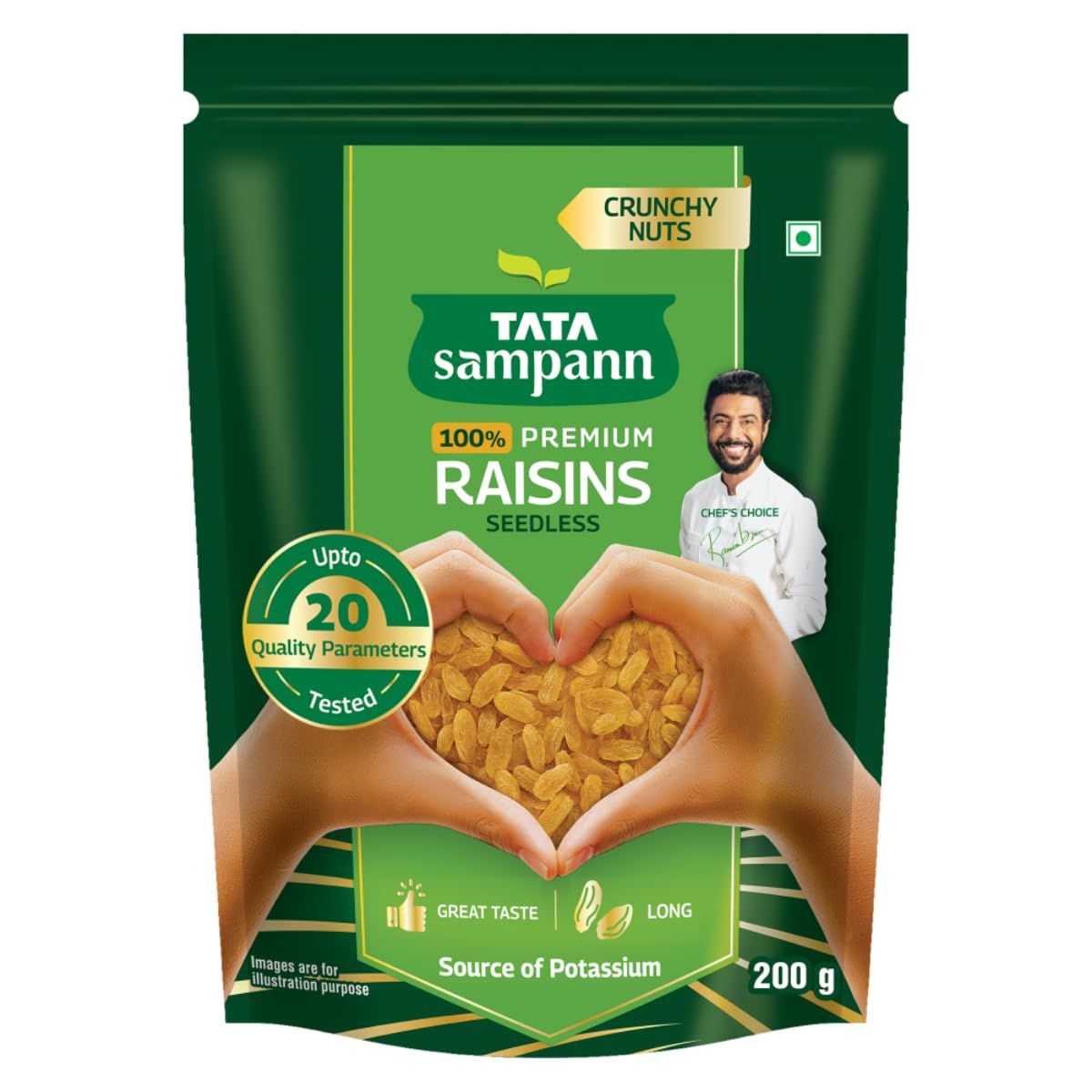 Tata Sampann 100% Pure Premium Raisins, 200g