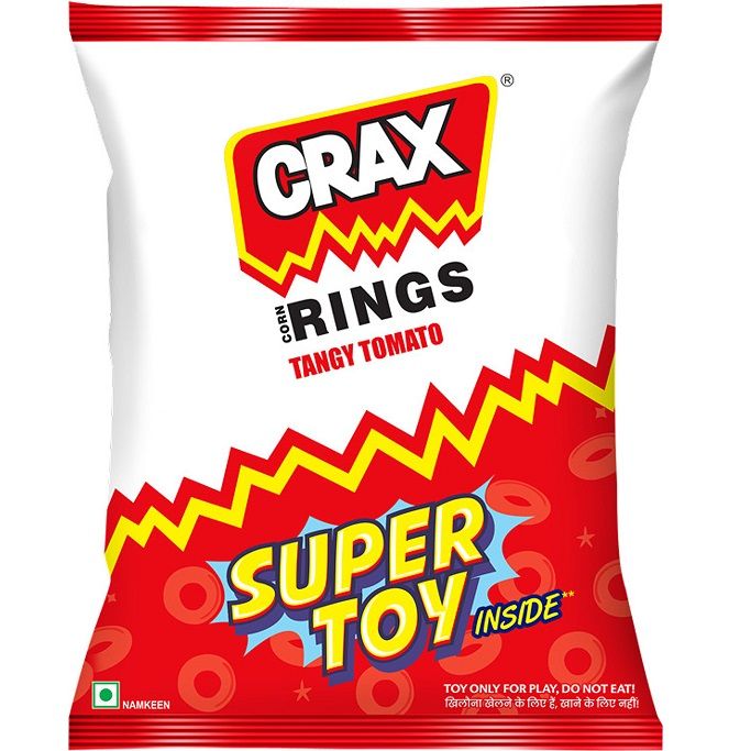 Crax Curls Puffs Snacks - Tomato Treat, 17g