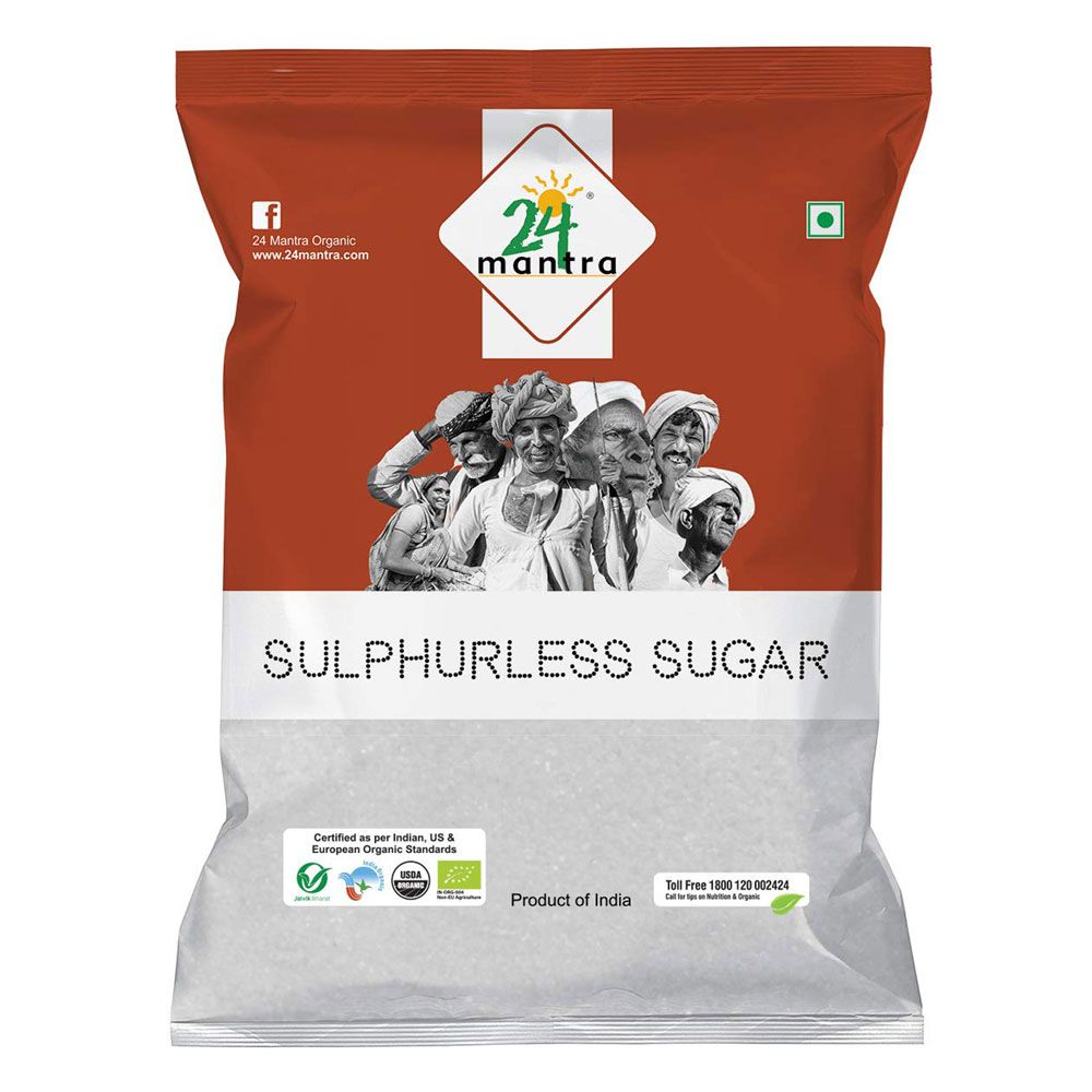 24 Mantra Organic Sugar Sulphurless, 500g