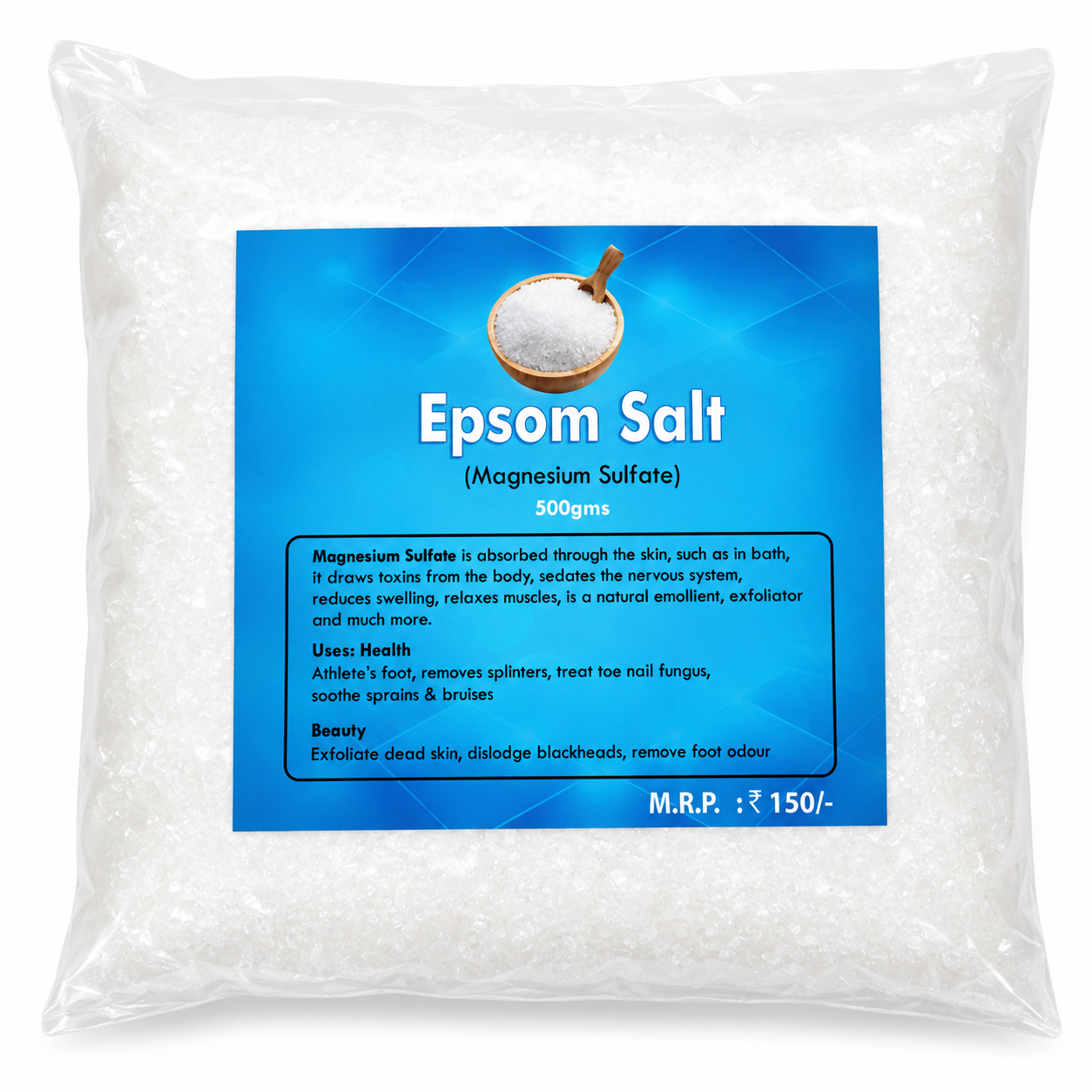 Epsom Salt (Magnesium Sulfate), 500g