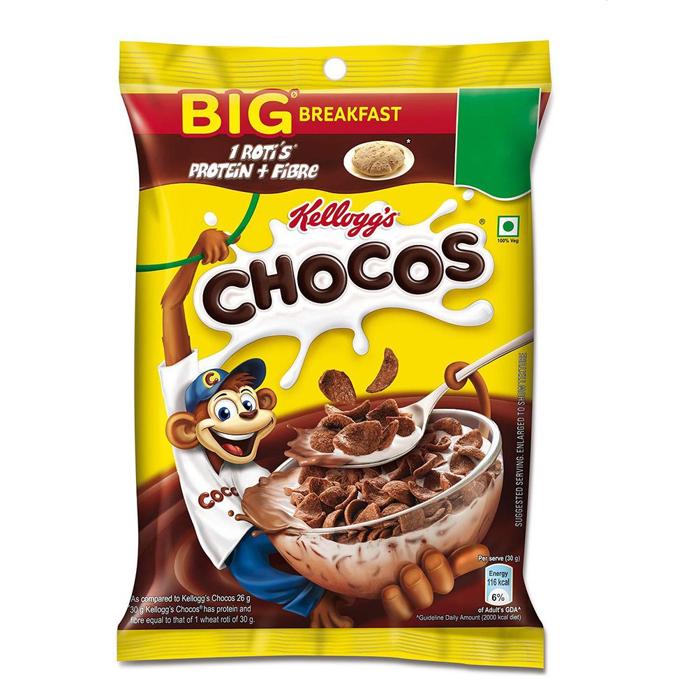 Kellogg's Chocos Pouch - Breakfast Pack, 56g