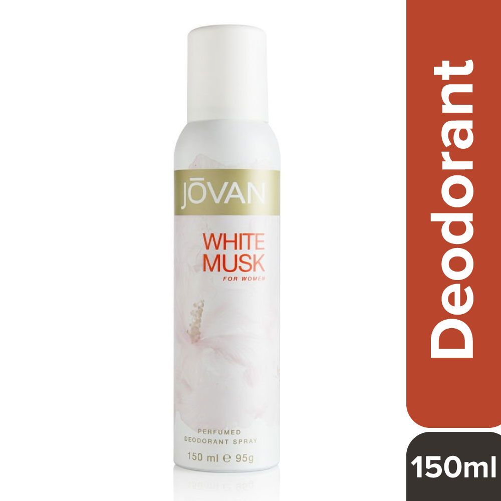 Jovan For Women Deodrant Body Spray - White Musk, 150ml