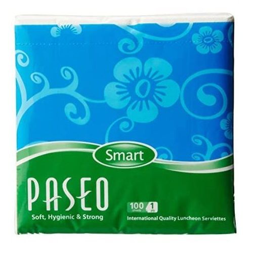 Paseo Smart 1 Ply Serviettes Napkin, 100g (27cm X 30cm)
