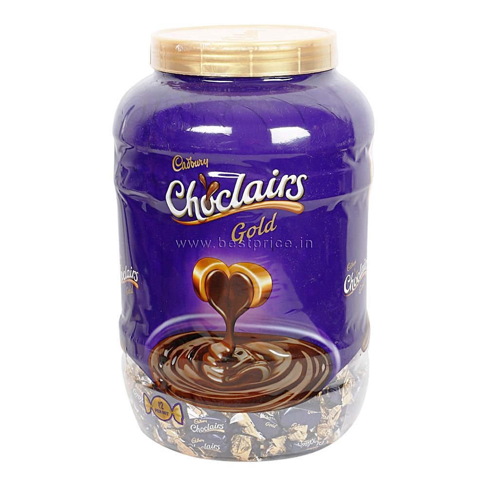 Cadbury (Rs.2) Choclairs Gold Candy Jar, 6.2g (Set of 430) (50pc Free)