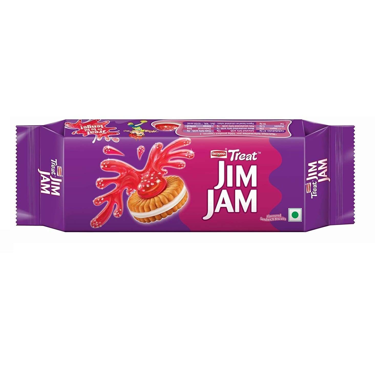 Britannia (Rs.10) Treat Biscuit - Jim Jam, 57g