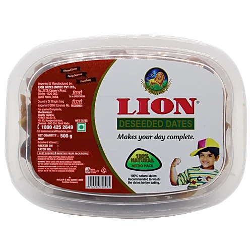 Lion Dates/Pericham Pazham - Deseeded, 500g